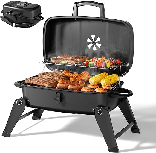 🔥🌲 CampFire Portable BBQ Grill 🍖✨🏕️