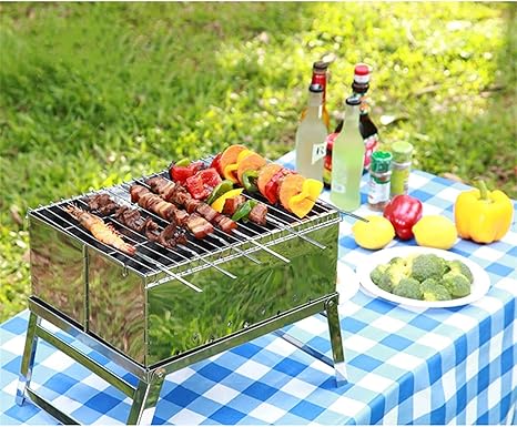 🔥 Portable Charcoal BBQ Grill 🍖✨ Outdoor Fun Made Easy 🌞