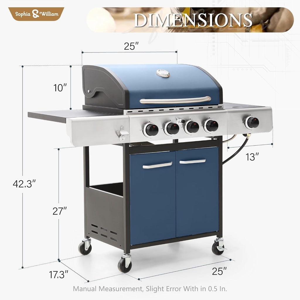🔥 Backyard Grill Master 🍔✨ 4-Burner BBQ Station 🌞🔥