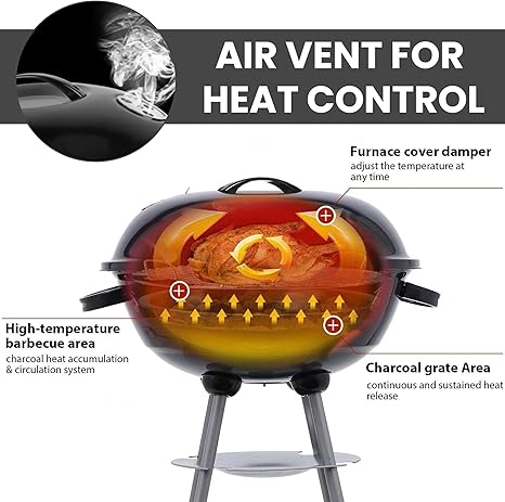 🔥 Foldable Charcoal Grill 🍖🏕️ BBQ Anywhere ✨🌞