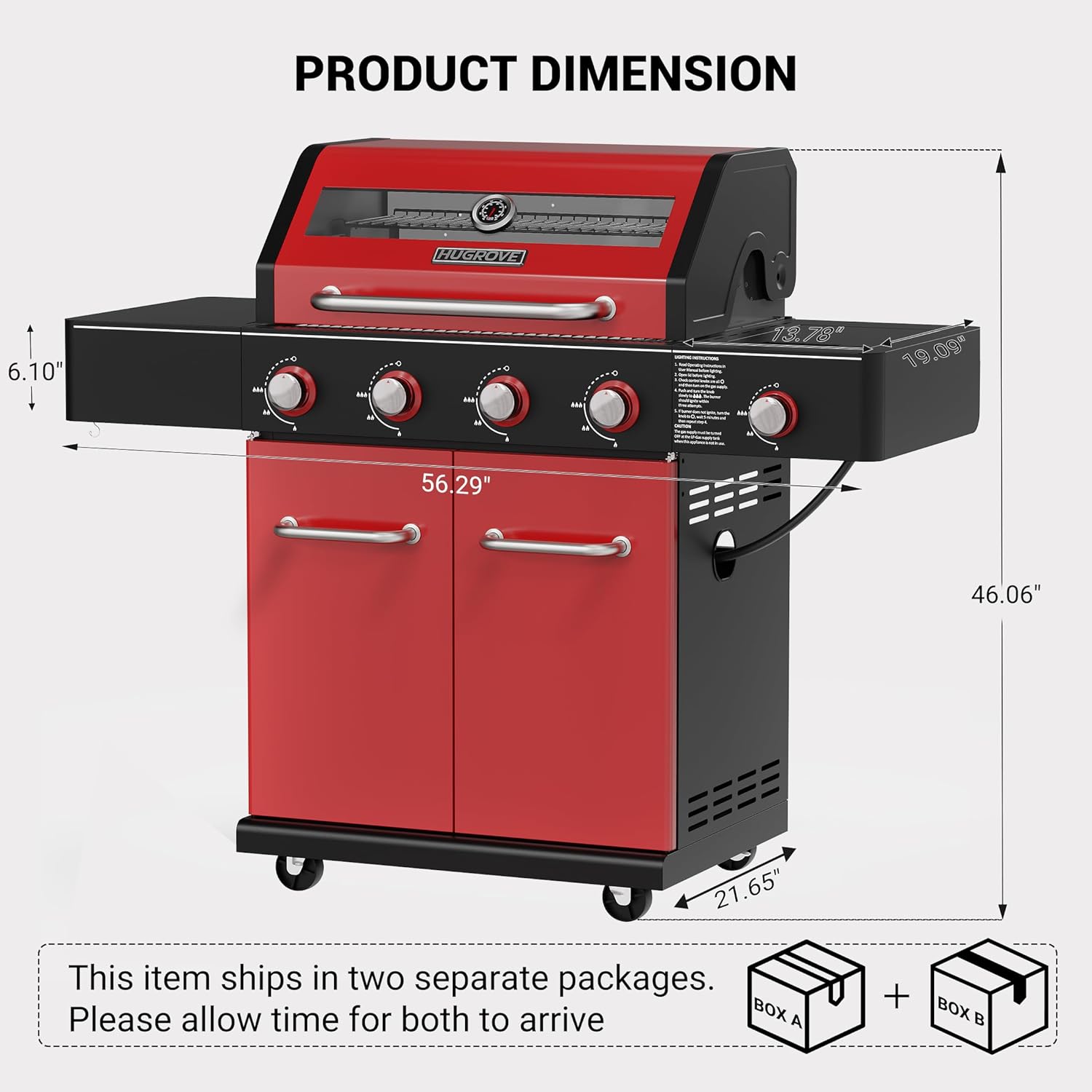 🔥🍔 4-Burner BBQ Grill ✨🌿