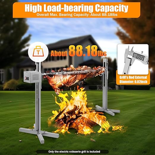 🔥 Electric Rotisserie Grill 🍗✨ Perfect Backyard BBQ 🎉