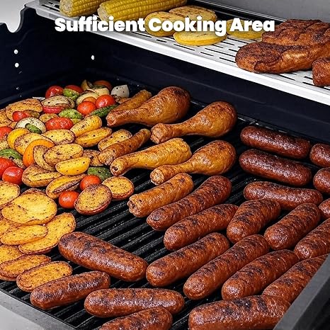 🔥🍖 5-Burner Propane Gas Grill | Outdoor BBQ Station 🌿🔥
